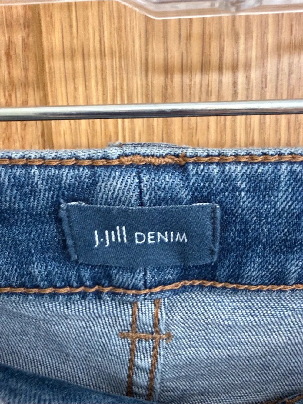 J. Jill Mid Wash Blue Demi Boot Cut Ankle Jeans